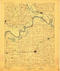 Marshall Missouri Historical topographic map, 1:125000 scale, 30 X 30 Minute, Year 1901