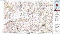 Marshall Missouri Historical topographic map, 1:100000 scale, 30 X 60 Minute, Year 1982