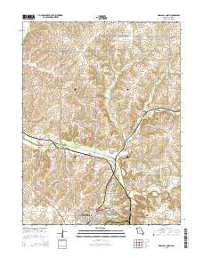 Marshall North Missouri Current topographic map, 1:24000 scale, 7.5 X 7.5 Minute, Year 2015