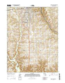 Marshall South Missouri Current topographic map, 1:24000 scale, 7.5 X 7.5 Minute, Year 2015