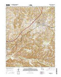 Marshfield Missouri Current topographic map, 1:24000 scale, 7.5 X 7.5 Minute, Year 2015