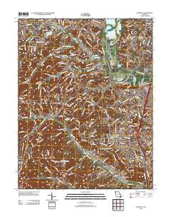 Maxville Missouri Historical topographic map, 1:24000 scale, 7.5 X 7.5 Minute, Year 2012