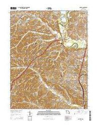 Maxville Missouri Current topographic map, 1:24000 scale, 7.5 X 7.5 Minute, Year 2015