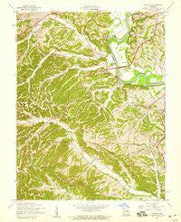 Maxville Missouri Historical topographic map, 1:24000 scale, 7.5 X 7.5 Minute, Year 1954