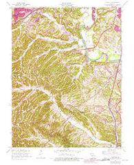 Maxville Missouri Historical topographic map, 1:24000 scale, 7.5 X 7.5 Minute, Year 1954