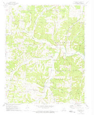 McDowell Missouri Historical topographic map, 1:24000 scale, 7.5 X 7.5 Minute, Year 1972
