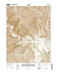 McFall Missouri Current topographic map, 1:24000 scale, 7.5 X 7.5 Minute, Year 2014