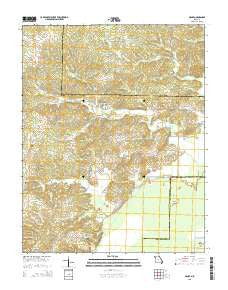 McGee Missouri Current topographic map, 1:24000 scale, 7.5 X 7.5 Minute, Year 2015