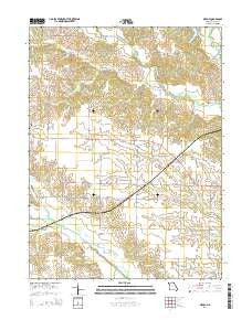Medill Missouri Current topographic map, 1:24000 scale, 7.5 X 7.5 Minute, Year 2014