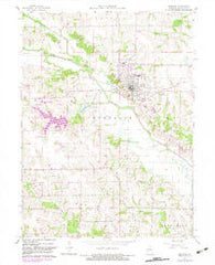 Memphis Missouri Historical topographic map, 1:24000 scale, 7.5 X 7.5 Minute, Year 1965