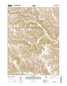 Mendota Missouri Current topographic map, 1:24000 scale, 7.5 X 7.5 Minute, Year 2015