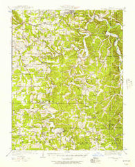 Meramec Spring Missouri Historical topographic map, 1:62500 scale, 15 X 15 Minute, Year 1949