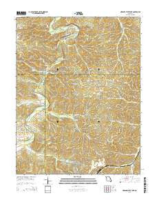 Meramec State Park Missouri Current topographic map, 1:24000 scale, 7.5 X 7.5 Minute, Year 2015