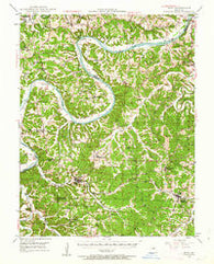 Meta Missouri Historical topographic map, 1:62500 scale, 15 X 15 Minute, Year 1948