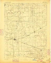 Mexico Missouri Historical topographic map, 1:125000 scale, 30 X 30 Minute, Year 1890