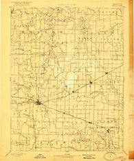 Mexico Missouri Historical topographic map, 1:125000 scale, 30 X 30 Minute, Year 1890