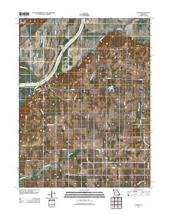 Miami Missouri Historical topographic map, 1:24000 scale, 7.5 X 7.5 Minute, Year 2012