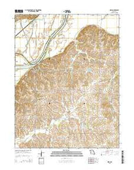 Miami Missouri Current topographic map, 1:24000 scale, 7.5 X 7.5 Minute, Year 2015