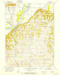 Miami Missouri Historical topographic map, 1:24000 scale, 7.5 X 7.5 Minute, Year 1951