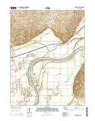 Miami Station Missouri Current topographic map, 1:24000 scale, 7.5 X 7.5 Minute, Year 2015