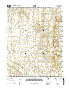 Milford Missouri Current topographic map, 1:24000 scale, 7.5 X 7.5 Minute, Year 2015