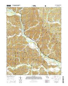 Mill Spring Missouri Current topographic map, 1:24000 scale, 7.5 X 7.5 Minute, Year 2015
