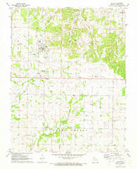 Miller Missouri Historical topographic map, 1:24000 scale, 7.5 X 7.5 Minute, Year 1971