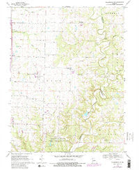 Millersburg SW Missouri Historical topographic map, 1:24000 scale, 7.5 X 7.5 Minute, Year 1969
