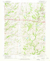 Millersburg Missouri Historical topographic map, 1:24000 scale, 7.5 X 7.5 Minute, Year 1969