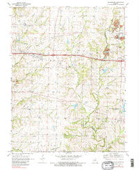 Millersburg Missouri Historical topographic map, 1:24000 scale, 7.5 X 7.5 Minute, Year 1969