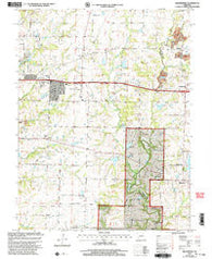 Millersburg Missouri Historical topographic map, 1:24000 scale, 7.5 X 7.5 Minute, Year 2000