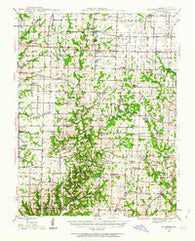 Millersburg Missouri Historical topographic map, 1:62500 scale, 15 X 15 Minute, Year 1944