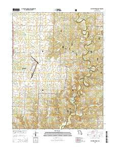 Millersburg SW Missouri Current topographic map, 1:24000 scale, 7.5 X 7.5 Minute, Year 2015
