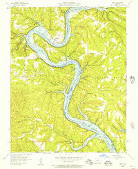 Mincy Missouri Historical topographic map, 1:24000 scale, 7.5 X 7.5 Minute, Year 1956