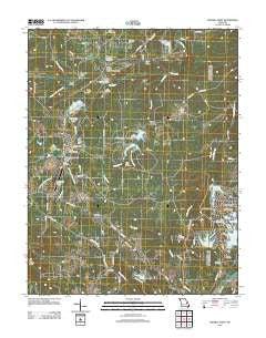 Mineral Point Missouri Historical topographic map, 1:24000 scale, 7.5 X 7.5 Minute, Year 2012