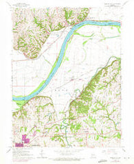 Missouri City Missouri Historical topographic map, 1:24000 scale, 7.5 X 7.5 Minute, Year 1965