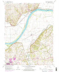 Missouri City Missouri Historical topographic map, 1:24000 scale, 7.5 X 7.5 Minute, Year 1965