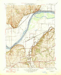 Missouri City Missouri Historical topographic map, 1:31680 scale, 7.5 X 7.5 Minute, Year 1947
