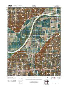 Missouri City Missouri Historical topographic map, 1:24000 scale, 7.5 X 7.5 Minute, Year 2012