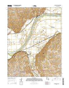 Missouri City Missouri Current topographic map, 1:24000 scale, 7.5 X 7.5 Minute, Year 2015