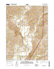 Mitchellville Missouri Current topographic map, 1:24000 scale, 7.5 X 7.5 Minute, Year 2014