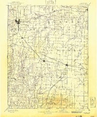 Moberly Missouri Historical topographic map, 1:125000 scale, 30 X 30 Minute, Year 1890