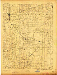Moberly Missouri Historical topographic map, 1:125000 scale, 30 X 30 Minute, Year 1890