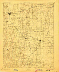 Moberly Missouri Historical topographic map, 1:125000 scale, 30 X 30 Minute, Year 1890