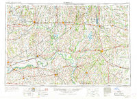Moberly Missouri Historical topographic map, 1:250000 scale, 1 X 2 Degree, Year 1954