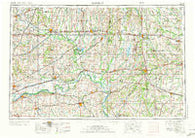 Moberly Missouri Historical topographic map, 1:250000 scale, 1 X 2 Degree, Year 1954