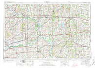 Moberly Missouri Historical topographic map, 1:250000 scale, 1 X 2 Degree, Year 1954