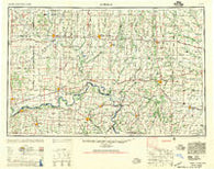 Moberly Missouri Historical topographic map, 1:250000 scale, 1 X 2 Degree, Year 1957