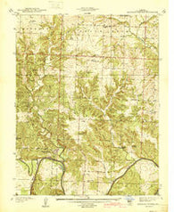 Monegaw Springs Missouri Historical topographic map, 1:24000 scale, 7.5 X 7.5 Minute, Year 1940