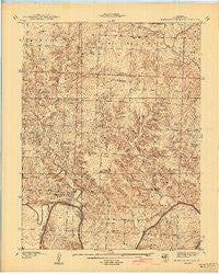 Monegaw Springs Missouri Historical topographic map, 1:24000 scale, 7.5 X 7.5 Minute, Year 1940